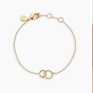 Elegant Gorjana Gold Bracelet with Interlocking Rings